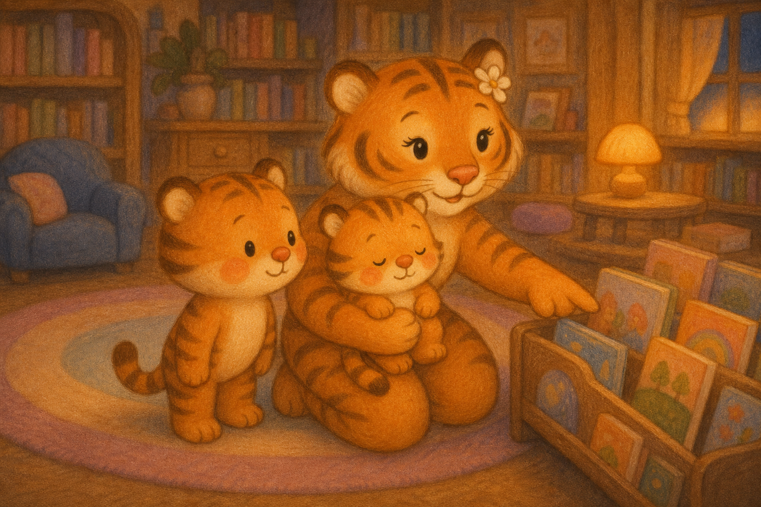 zephyr tiger goes to the library