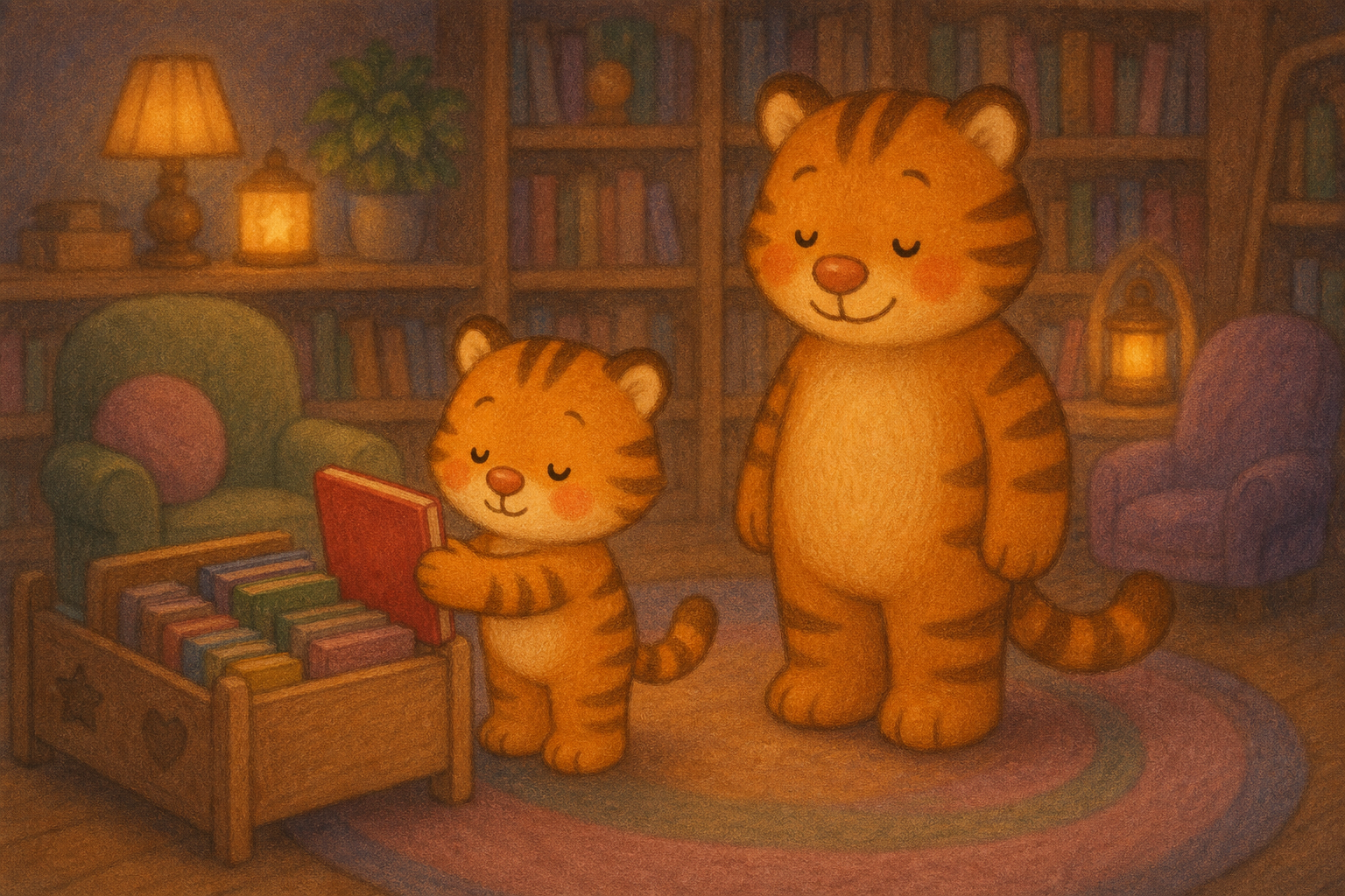 zephyr tiger goes to the library