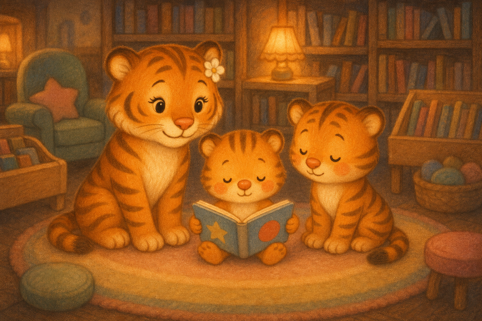 zephyr tiger goes to the library