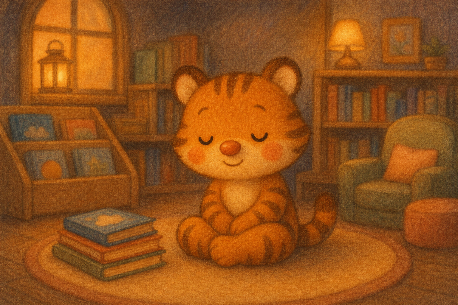 zephyr tiger goes to the library