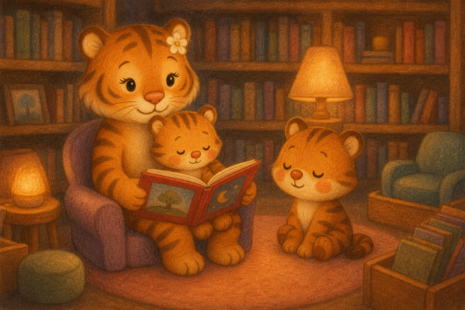 zephyr tiger goes to the library