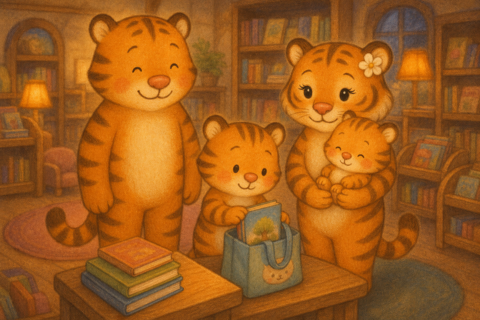 zephyr tiger goes to the library