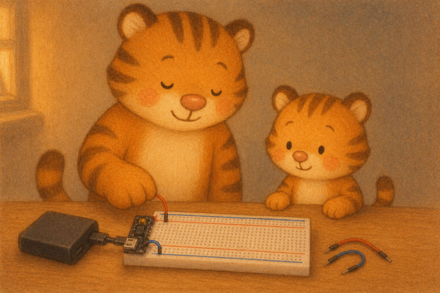 zephyr tiger learns about electricity