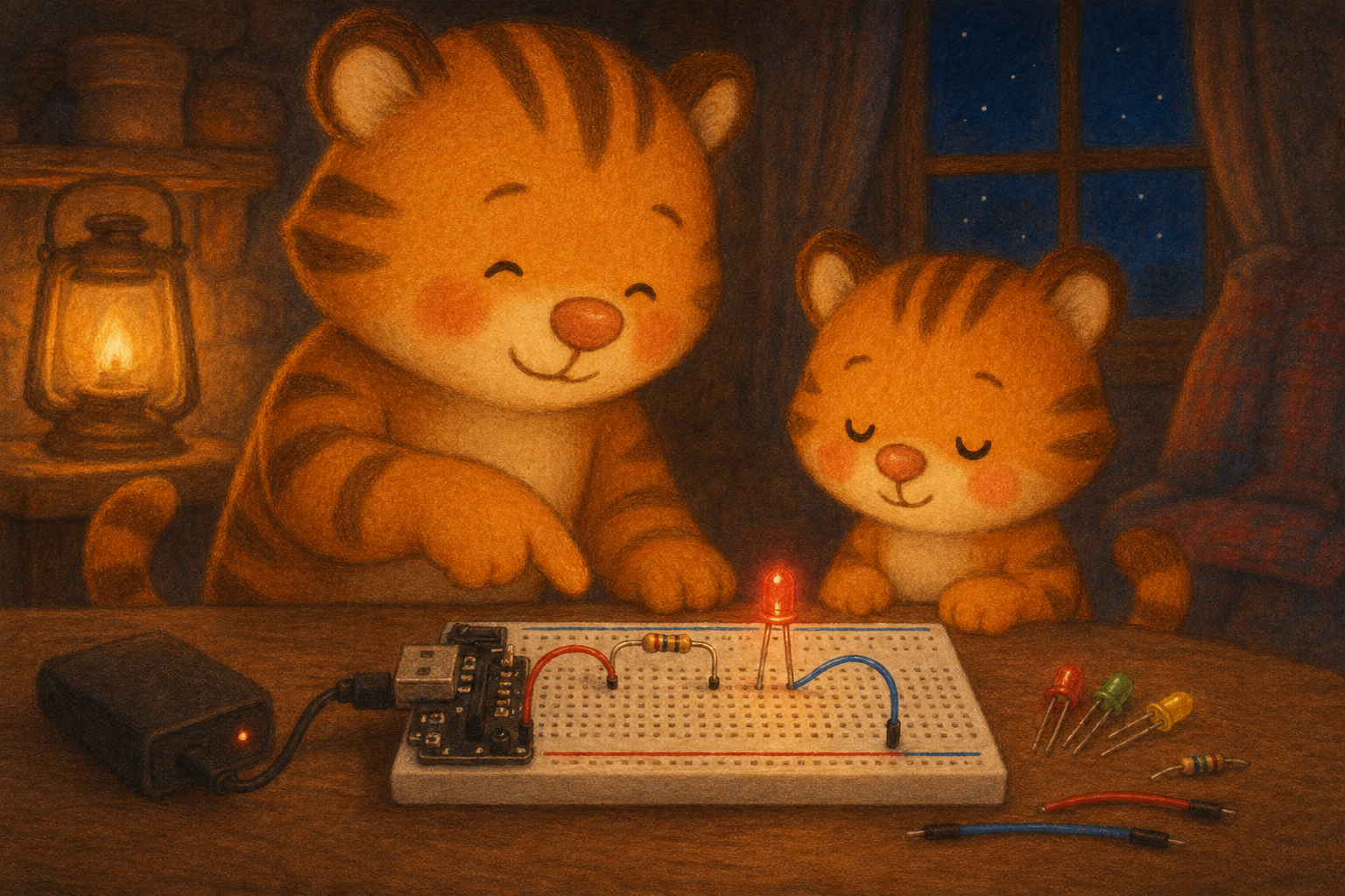zephyr tiger learns about electricity