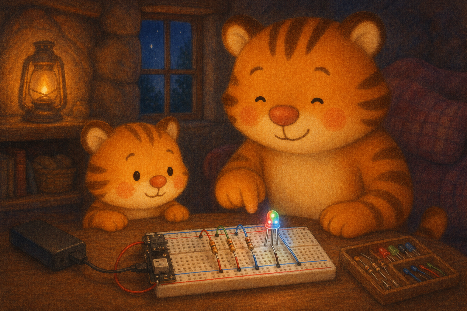 zephyr tiger learns about electricity
