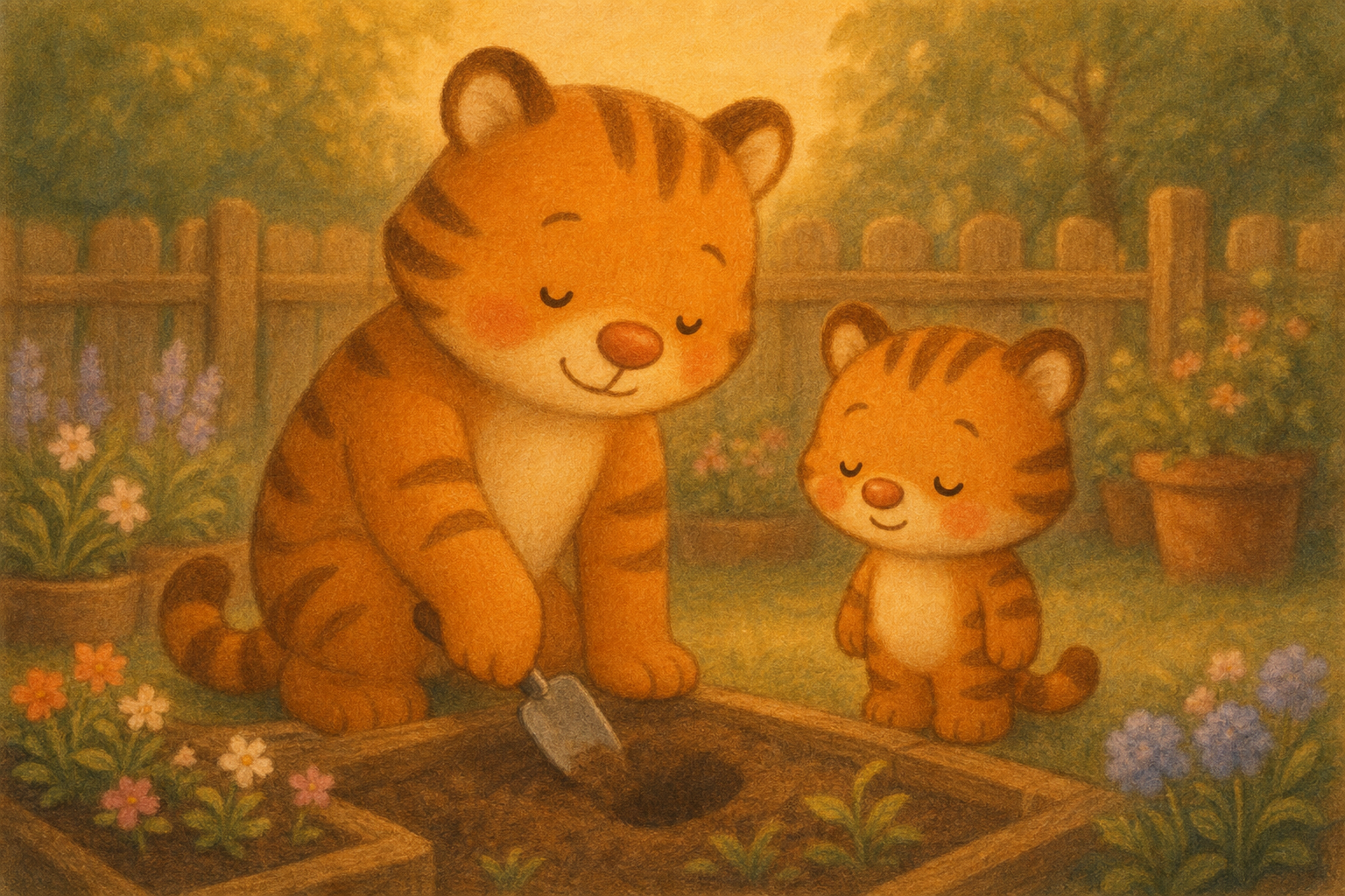zephyr tiger plants a garden