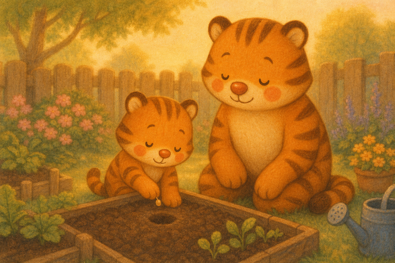 zephyr tiger plants a garden