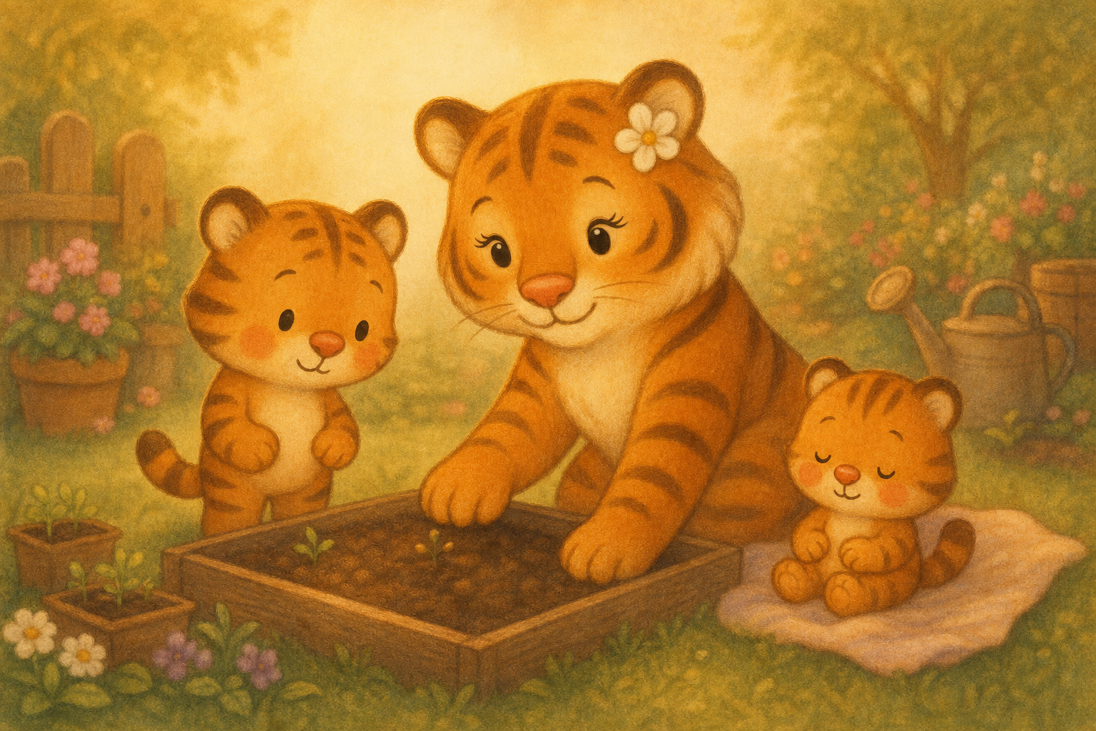 zephyr tiger plants a garden