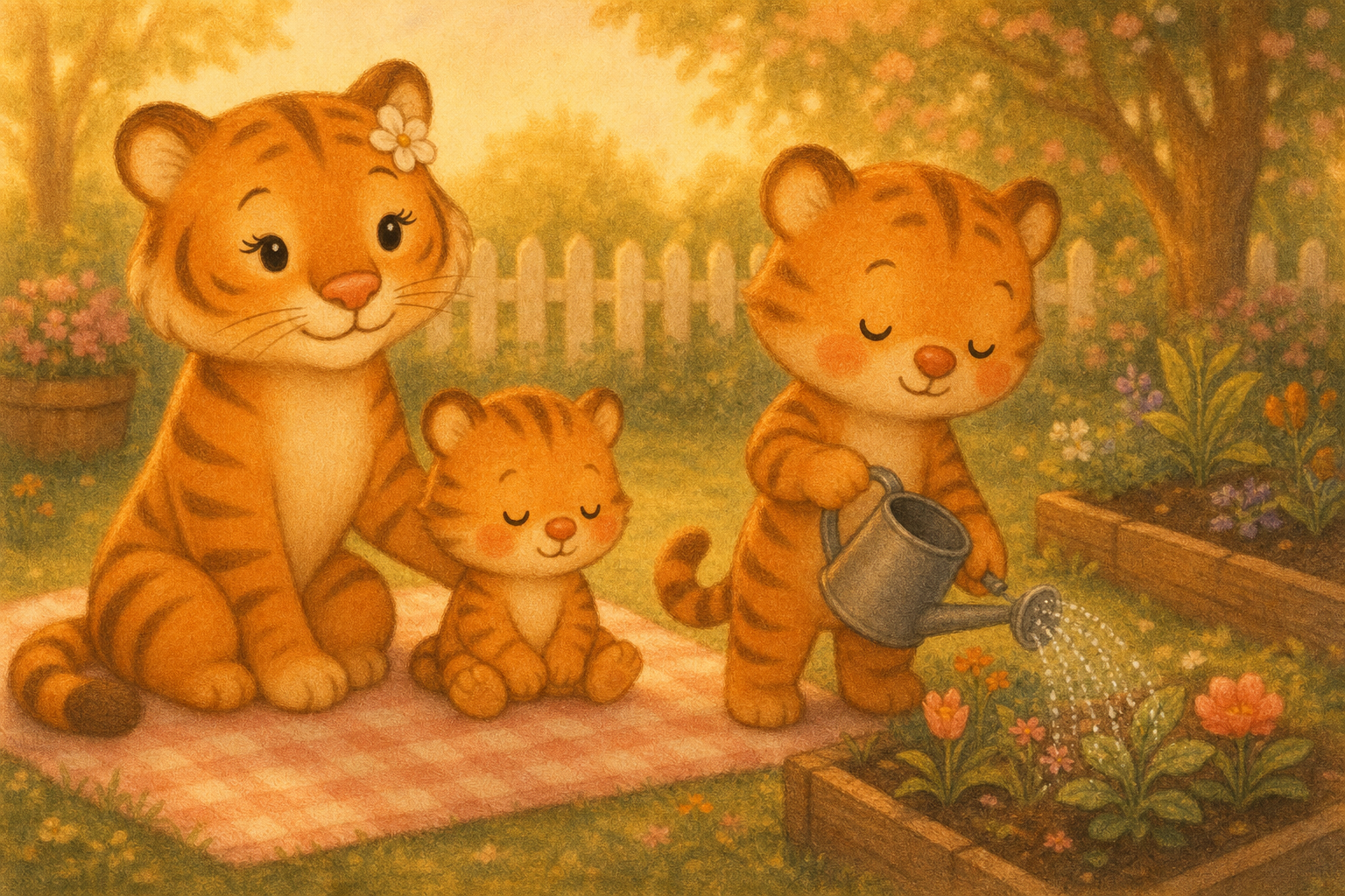 zephyr tiger plants a garden