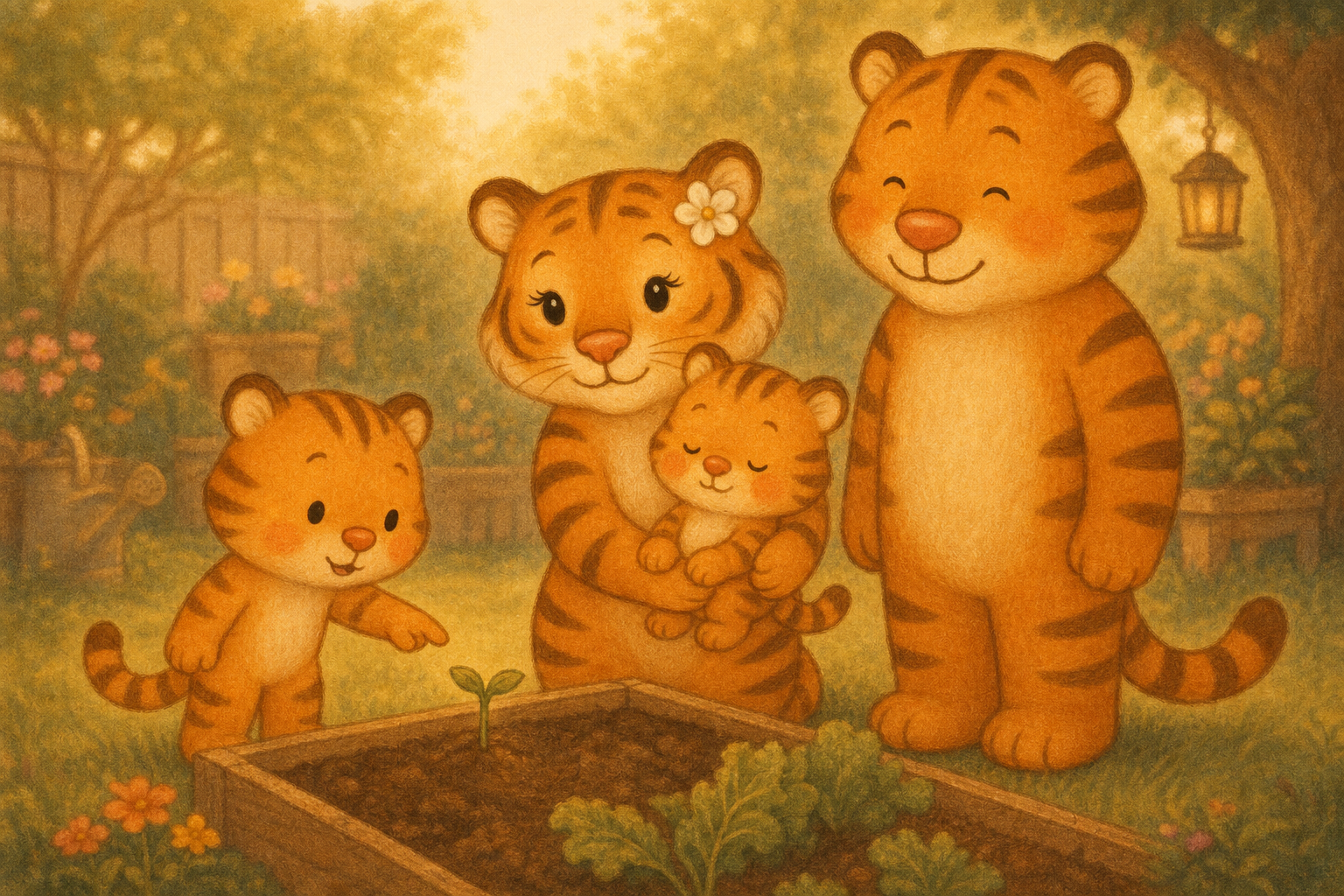 zephyr tiger plants a garden