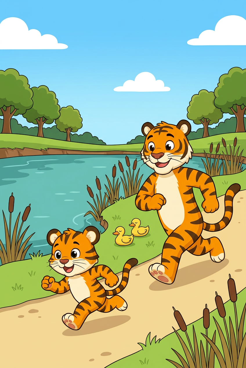 zephyr tiger and the pond run