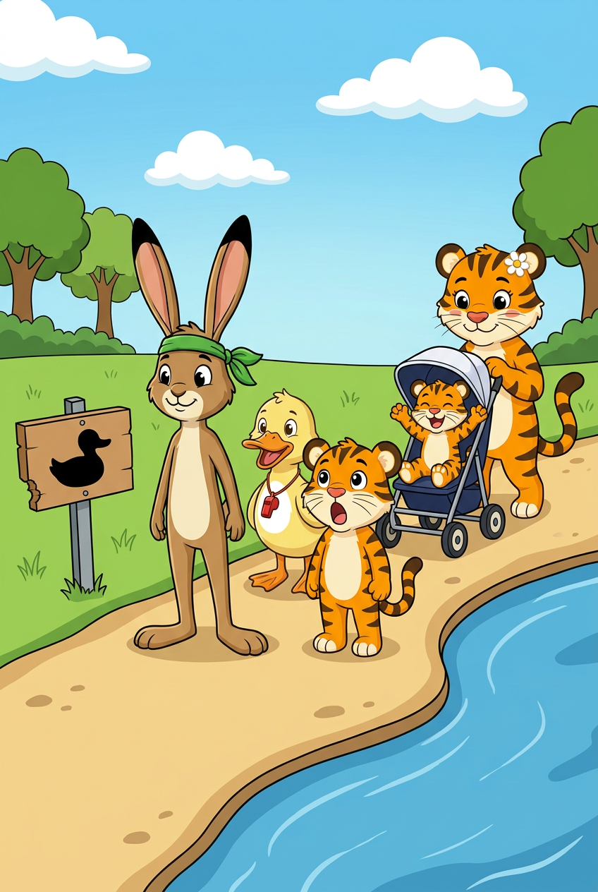 zephyr tiger and the pond run