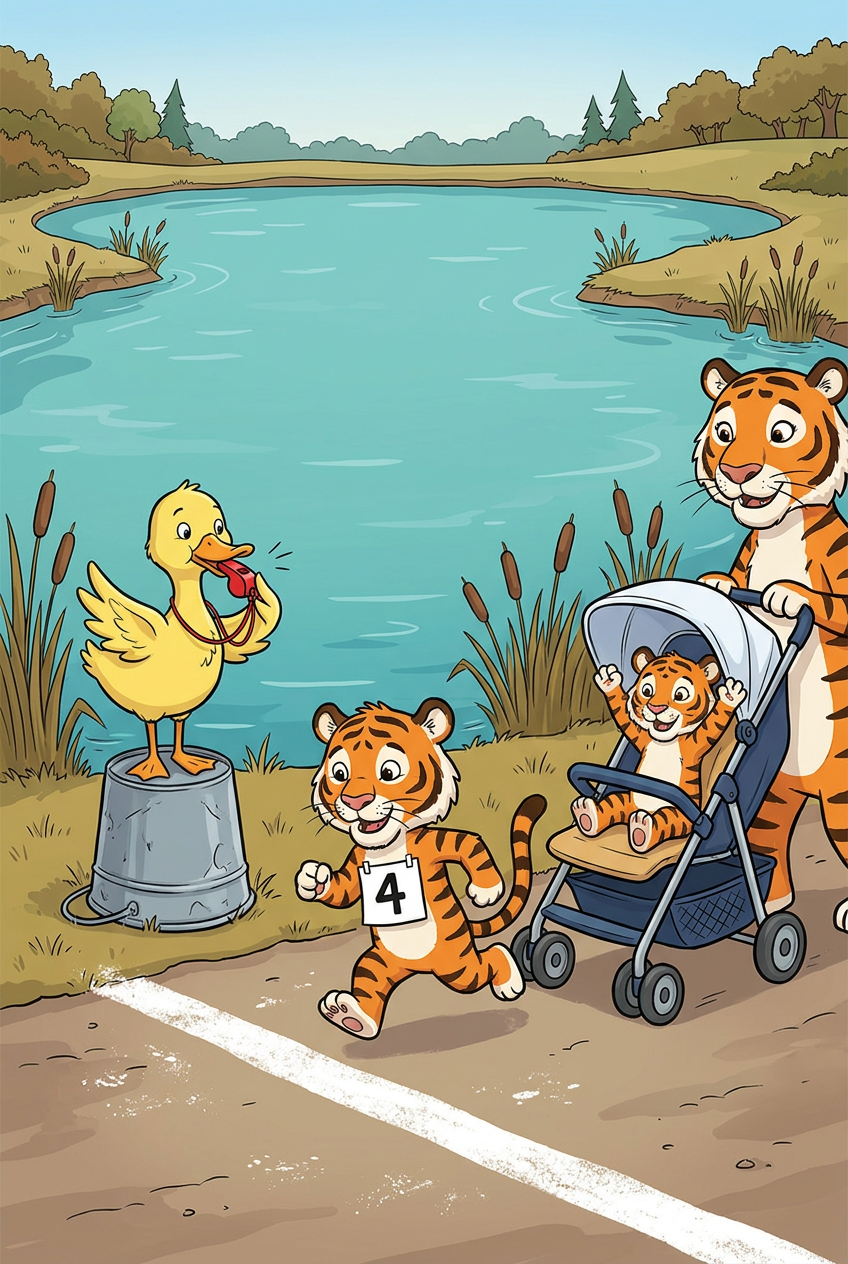 zephyr tiger and the pond run