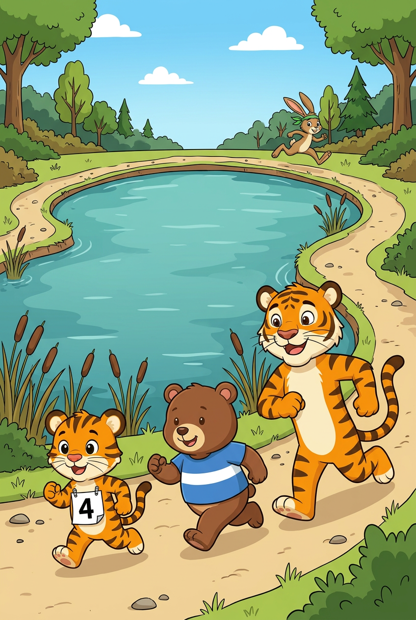 zephyr tiger and the pond run