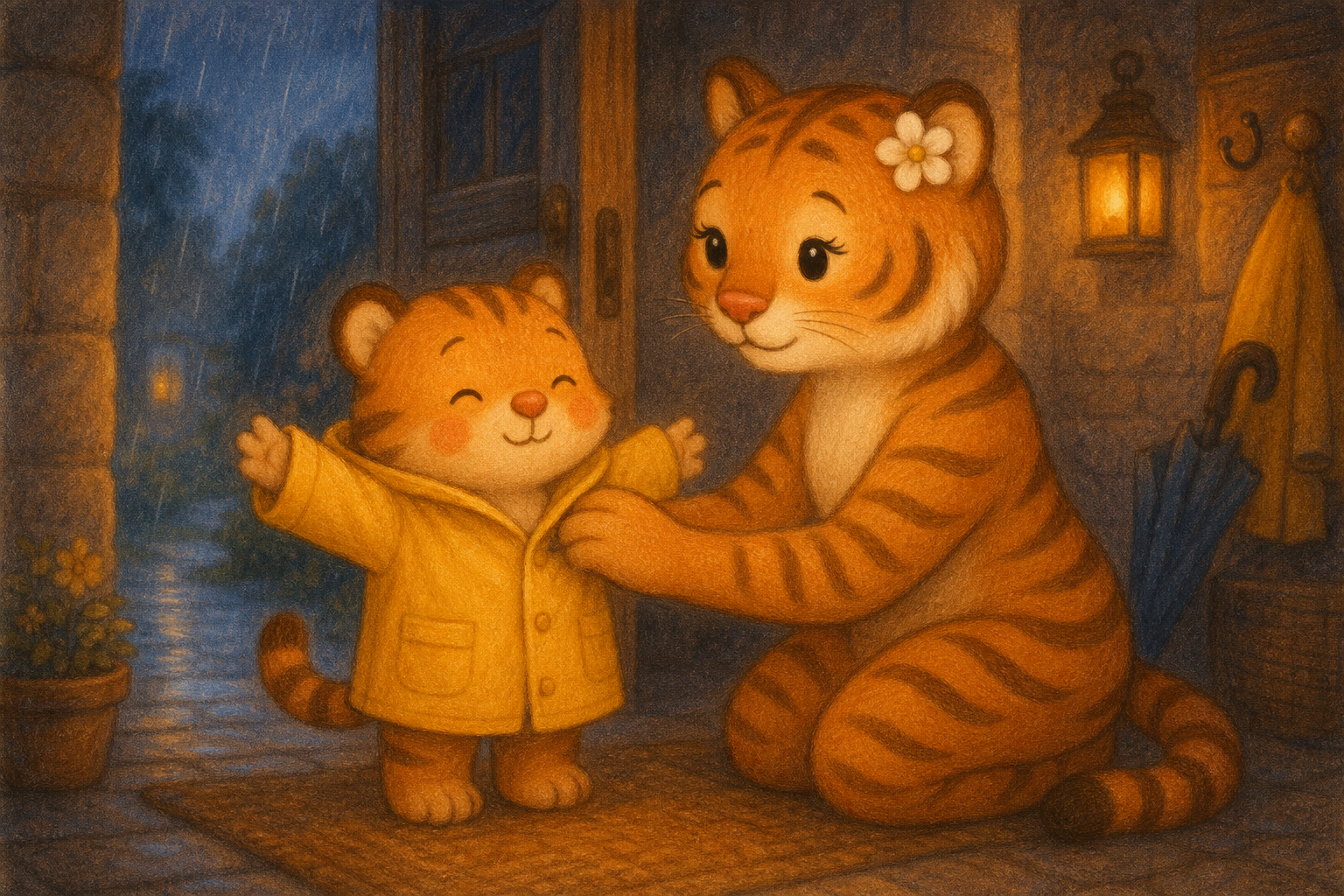 zephyr tiger and the rainy day