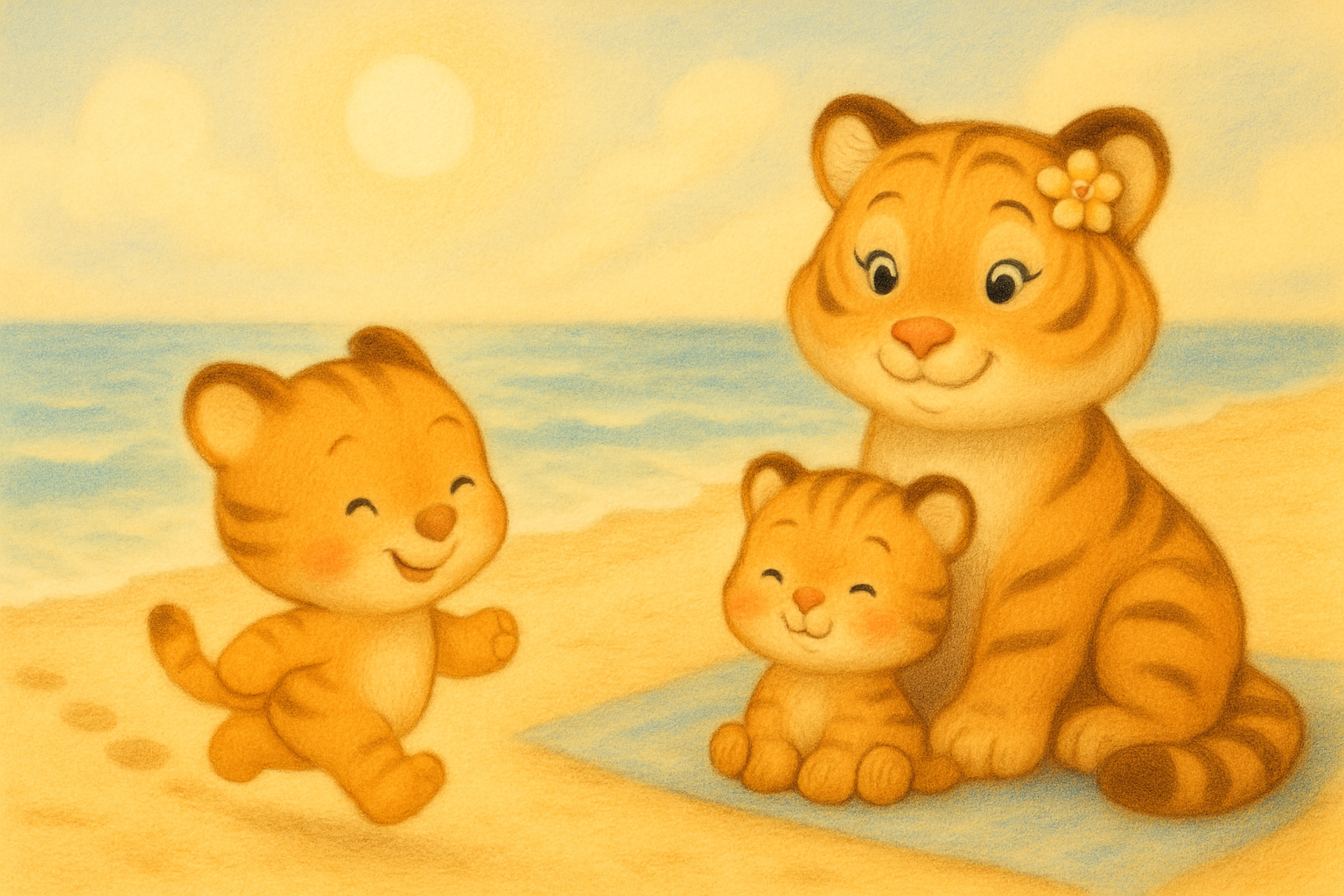 zephyr tiger and the seaside shore
