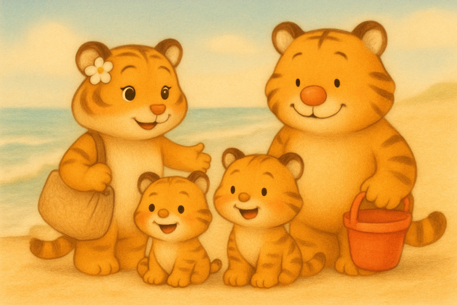 zephyr tiger and the seaside shore