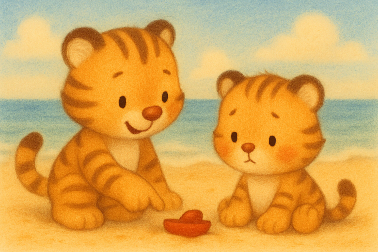 zephyr tiger and the seaside shore
