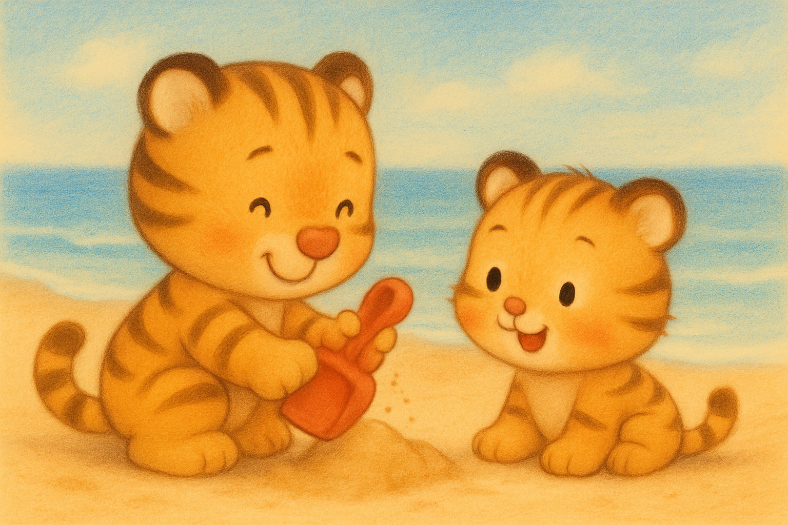 zephyr tiger and the seaside shore